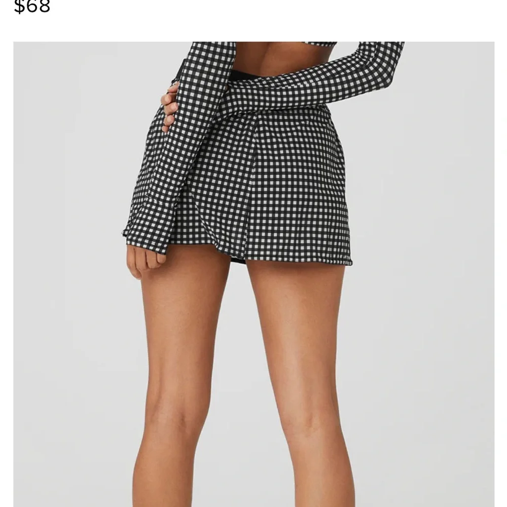 Mesh Gingham Skirt - Alo Yoga